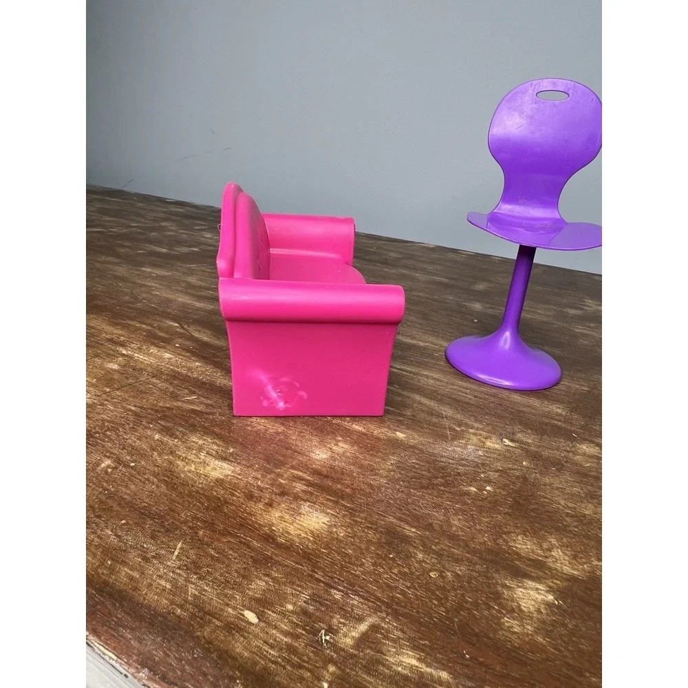 Barbie Mattel Loveseat And Chair Replacement Set Pink And Purple Dreamhouse